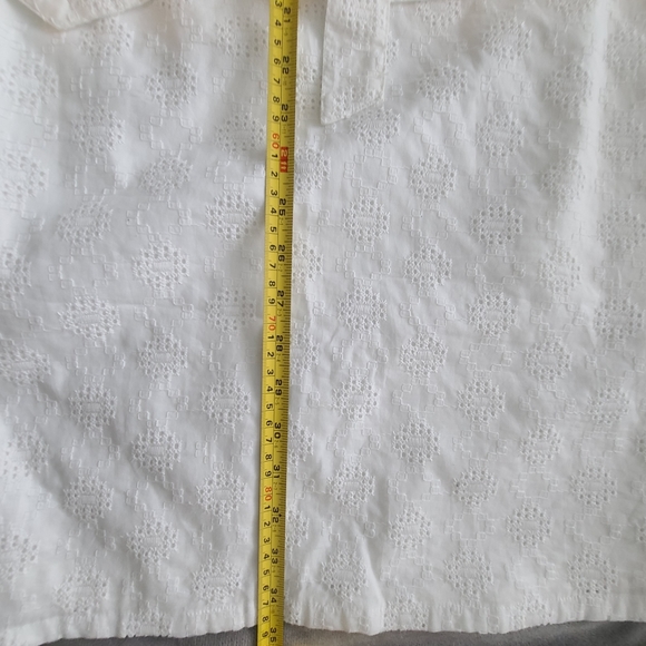 NWOT Banana Republic White Embroidered Collar 100% Cotton Dress - Picture 4 of 5